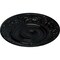 Ekena Millwork Biddix Ceiling Medallion (Fits Canopies up to 7 1/2"), Hand-Painted Jet Black, 20 7/8"OD x 1 1/4"P CM20BXBLF - alternate 4